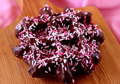 GAUFRES COM COBERTURA DE CHOCOLATE